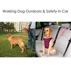 Lukovee Dog Car Seat Belt, 2 Pack, Headrest Restraint, Headrest A.Fluorescent Pink Headrest, 2 Pcs