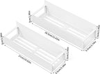 Metal 2 Pack Magnetic Spice Storage Rack Organizer for Refrigerator and Oven, Fridge Organizers and Storage Black