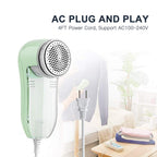 Fabric Shaver, Fuzz Balls Pills Lint Remover, AC120V Plug and Play Honeydew Mint Green