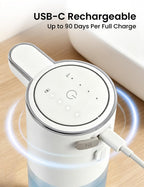 Automatic Soap Dispenser Touchless, USB Rechargeable Hand Soap Dispenser, 4 Adjustable Soap Levels, IPX5 Waterproof, 12.8oz/380ml, Countertop or Wall Mounted for Bathroom and Kitchen, White Liquid