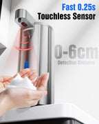 Fantictas Automatic Soap Dispenser Touchless, Stainless Steel 11.5 oz Gel