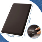 Kitchen Mat Cushioned Anti Fatigue Rug Standing and Comfort Floor Mats Chocolate 39"L x 17.3"W x 0.5"Th