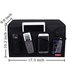 Zafit Bedside Storage Organizer - 6 Pockets, Table Cabinet Caddy for Remotes, Phone, Glasses (Grey) 6 Pockets-Grey