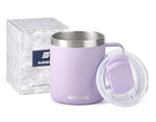 SUNWILL Insulated Coffee Mug, Stainless Steel 14 oz, Splash-Proof Lid Powder Coated Navy Blue 14 Ounces