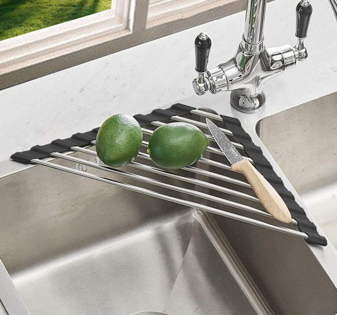 Ahyuan Roll up Dish Drying Rack Over The Sink Kitchen Drying...