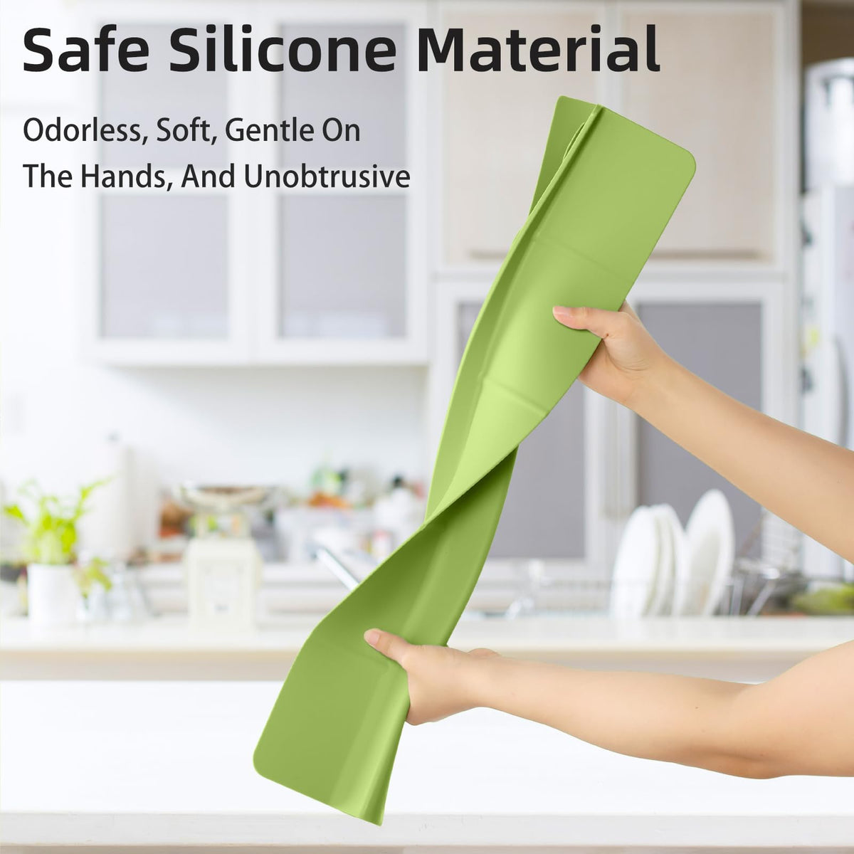 23" Ultra Silicone High Sink Splash Guard, Grey Gray
