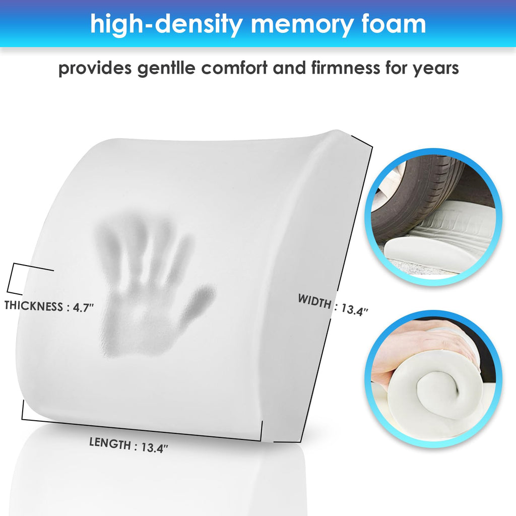 LOVEHOME Lumbar Pillow for Chair and Car, Back Support Office, Memory...