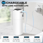 Automatic Soap Dispenser Touchless, 13.5oz Rechargeable Liquid Pump Black Liquid