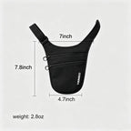 Money Belt for Travel Hidden Under Clothes, Anti-Theft Passport Holder & Travel Wallet Pouch for Men & Women (black) black