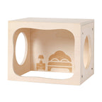 Wooden Hamster Hideout House, Small‑Pet Habitat Tunnel, Bedroom
