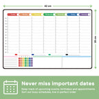 Magnetic Dry Erase Weekly Calendar Board