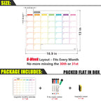 Magnetic Dry Erase Refrigerator Calendar