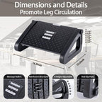 Adjustable Foot Rest Under Desk for Ergonomic Support at Work