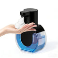 Automatic Soap Dispenser Touchless,Rechargeable Foaming Soap Dispenser,15oz/420ml Smart Hand Soap Dispensers,4-Level Adjustable,Wall Mount for Bathroom Kitchen Dish Soap,Hands-Free (Black) Black Foam