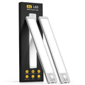 Under Cabinet Lighting, 14.7" Rechargeable Motion Sensor Light Indoor, 2 Pack Magnetic Dimmable Closet Lights, Wireless Under Counter Lights for Kitchen, Stairs,Hallway White Light 14.7inch