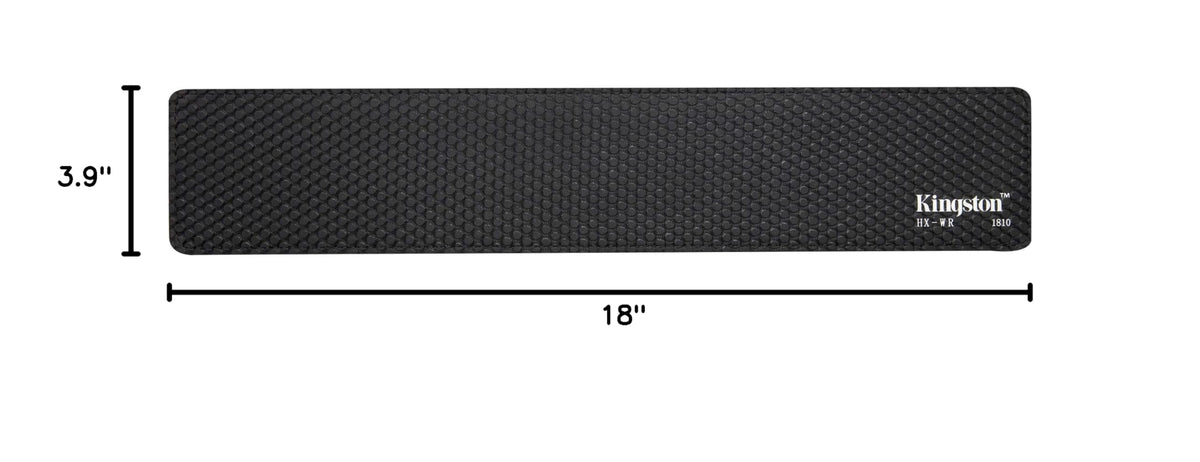 HyperX Wrist Rest - Full Sized - Cooling Gel - Memory Foam - Anti-Slip - Ergonomic - Keyboard Accessory, Black Full Size