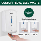 anydry Commercial Automatic Soap Dispenser 34oz Large Capacity Wall-Mounted Black