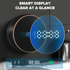 Monstake Automatic Soap Dispenser, Touchless Rechargeable Wall Mount Black foam