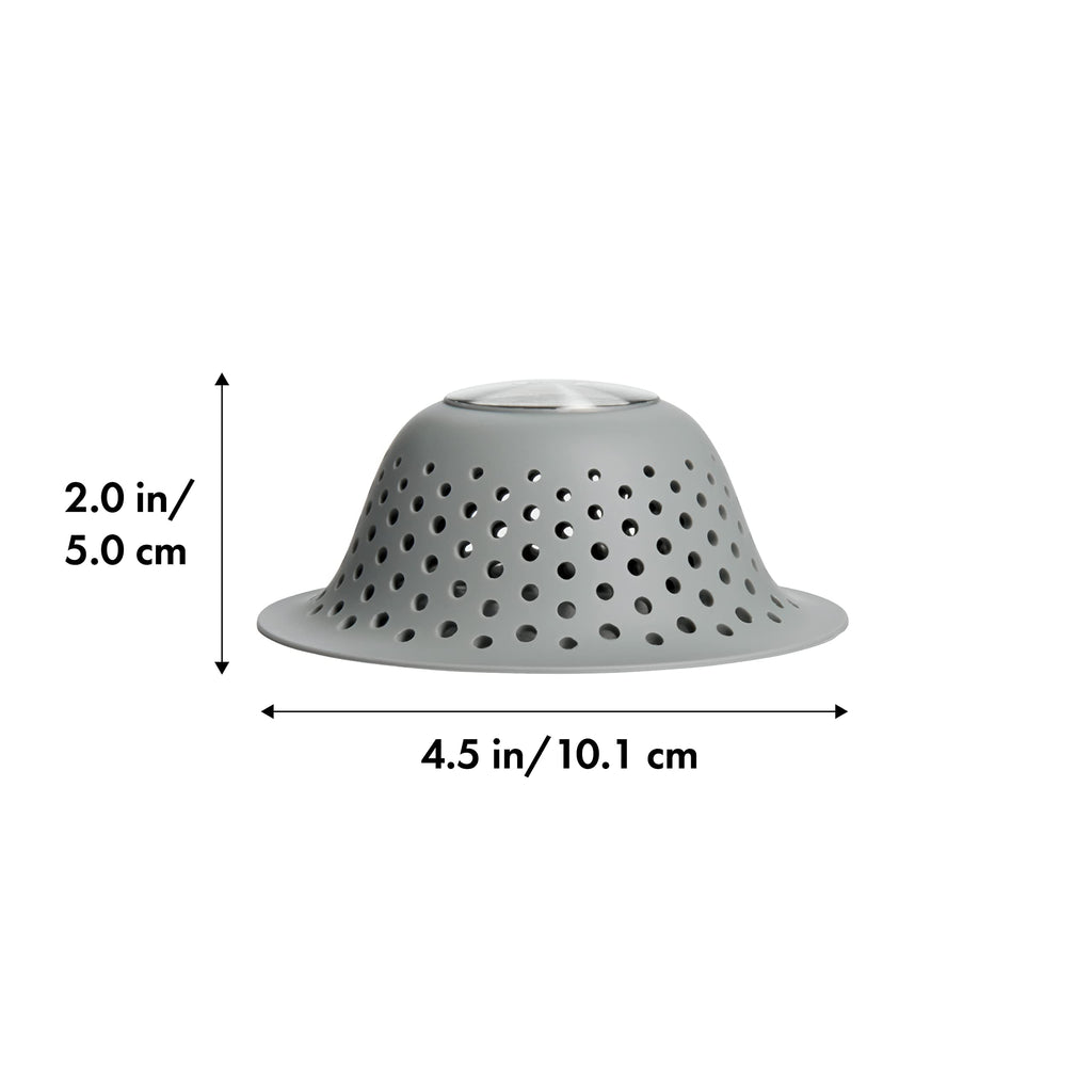 OXO Good Grips Silicone Shower & Tub Drain Protector, Hair Catcher