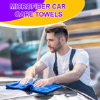 Nuenen Car Microfiber Clean Cloths, Purple, 16 x 16 Inch, 60 Pcs 16 x 16 inches