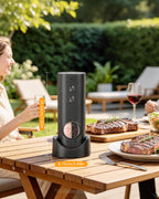 CIRCLE JOY 2 in 1 Electric Salt and Pepper Grinder Set with Storage Base Set A