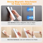 Gritin 14.7inch Under Cabinet Lighting Rechargeable 2 Pack Silver 14.7 inch