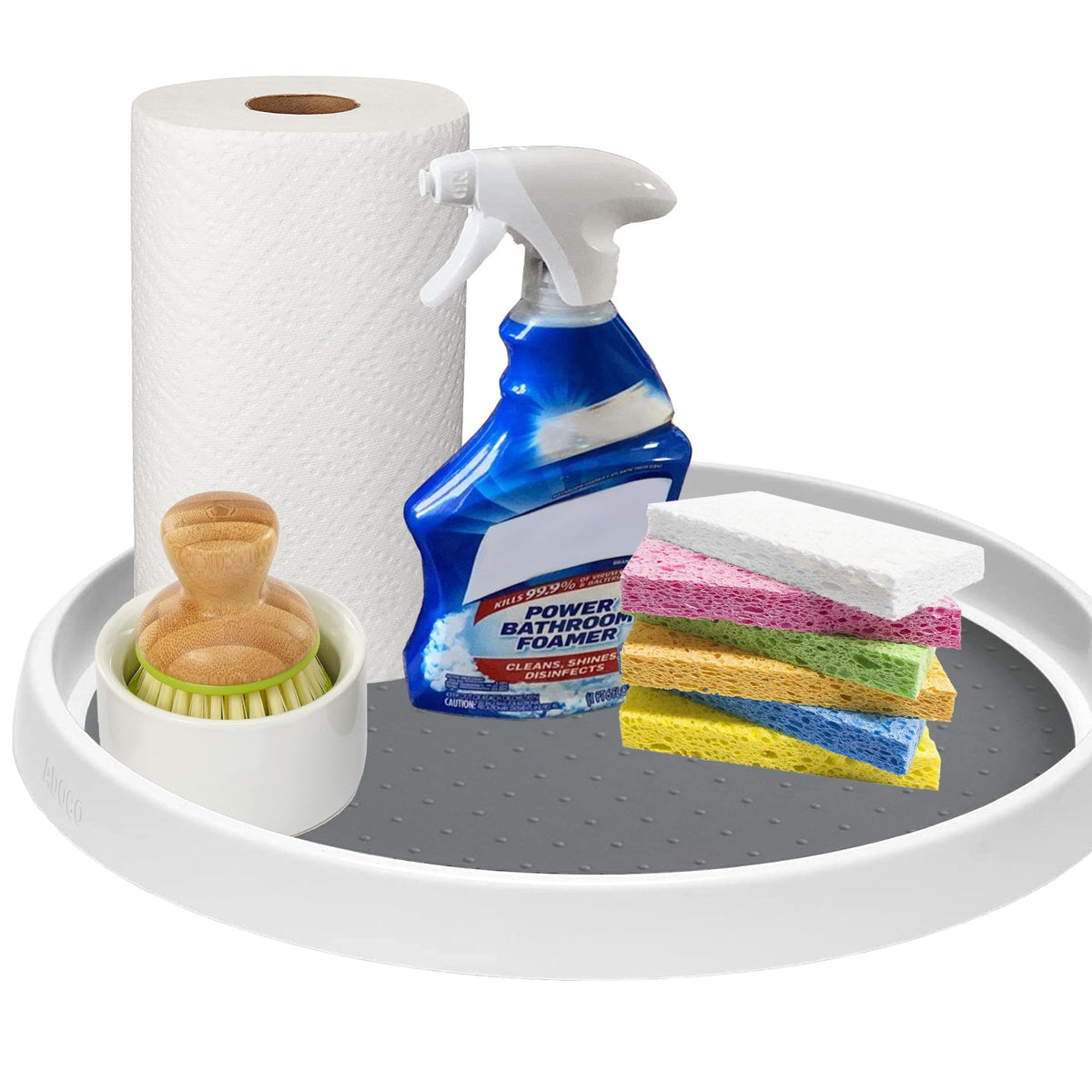 Set of 2, 12 Inch Non-Skid Lazy Susan Organizer, Pantry Lazy Susan Turntable for Cabinet, Kitchen Cabinet Organizer, Pantry Organization and Storage -Size- 12"x1.5" 12 Inch/2 Pack