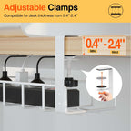 Under Desk Cable Management Tray and Metal Wire Organizer Rack for Standup Desks
