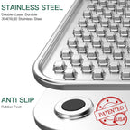 Lick Mat for Dogs & Cats, Double-Wall Stainless Steel, Large-1Pack