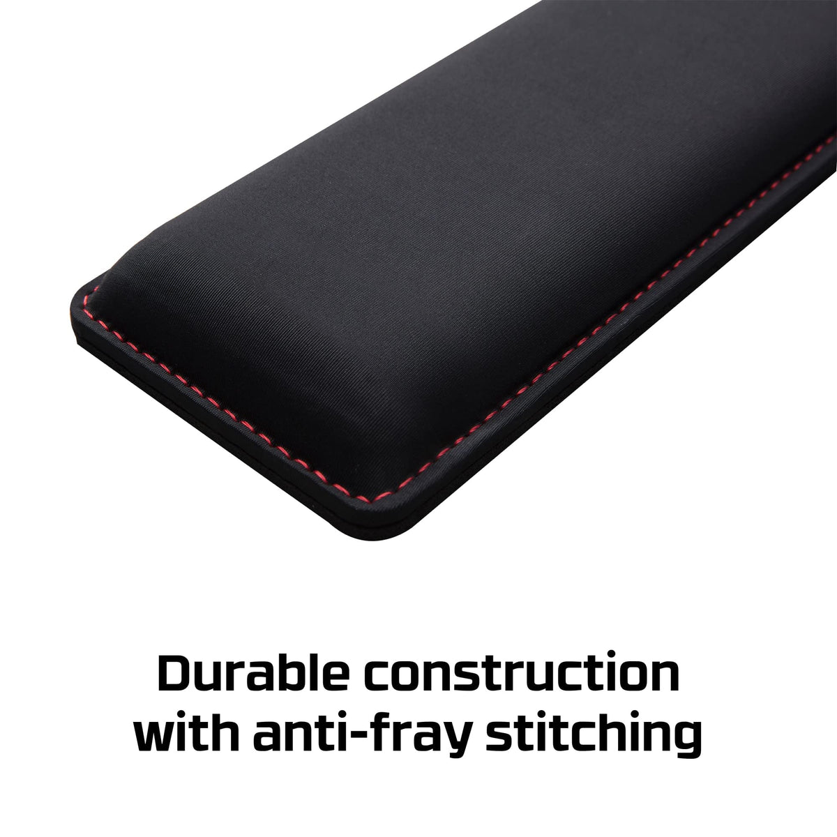 HyperX Wrist Rest - Full Sized - Cooling Gel - Memory Foam - Anti-Slip - Ergonomic - Keyboard Accessory, Black Full Size