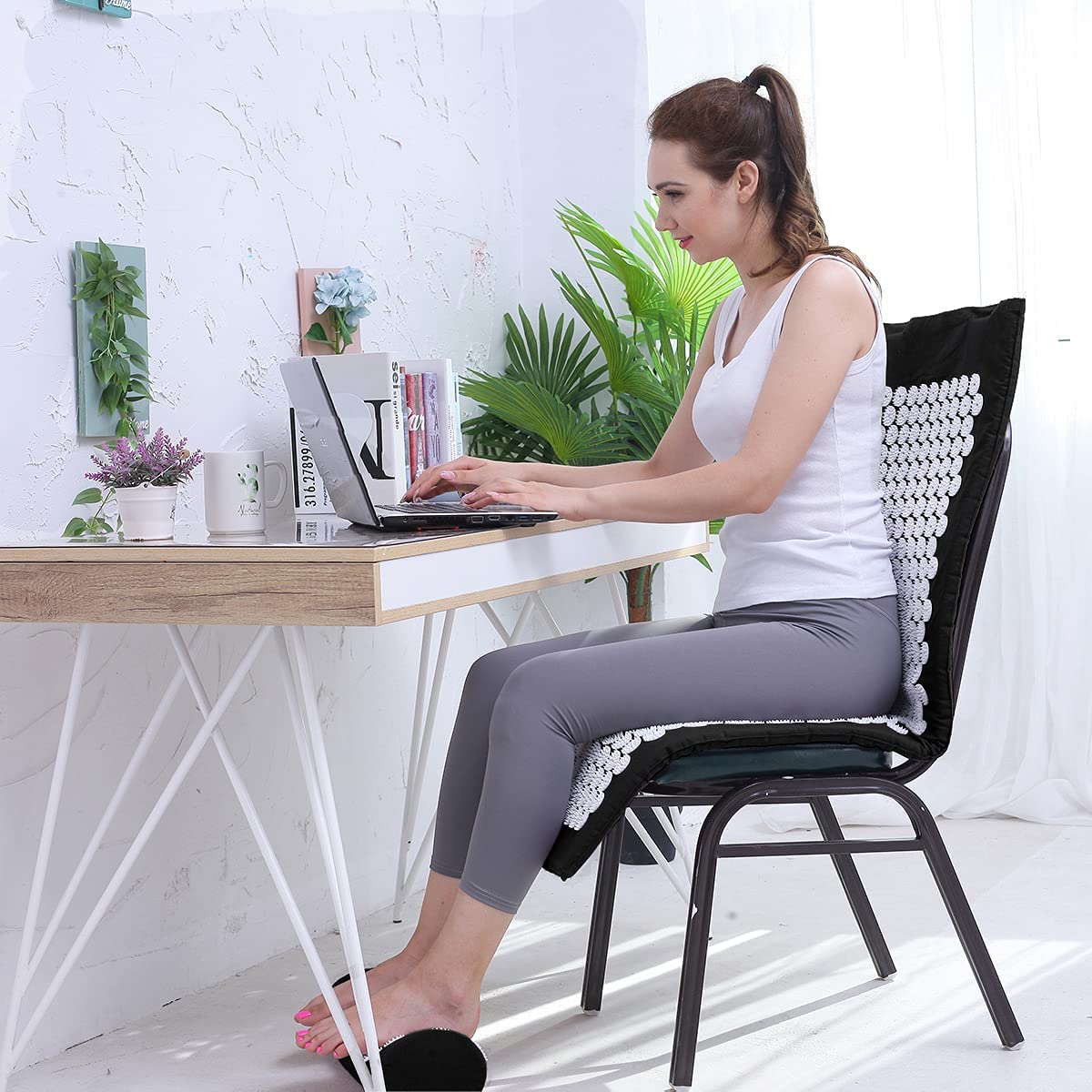 Acupressure Mat and Pillow Set with Carry Bag