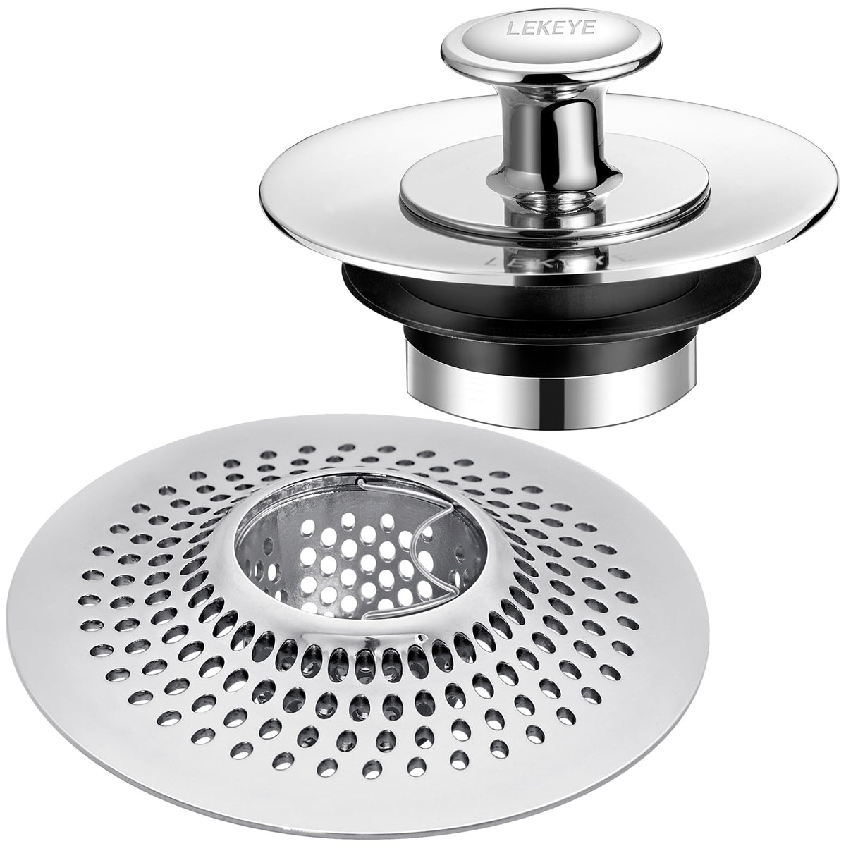 LEKEYE Drain Hair Catcher/Bathtub Shower Trap/Strainer Stainless...