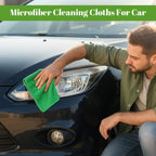 Nuenen Car Microfiber Clean Cloths, Purple, 16 x 16 Inch, 60 Pcs 16 x 16 inches