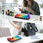 Extra Large Weekly Pill Organizer and AM/PM Medication Dispenser