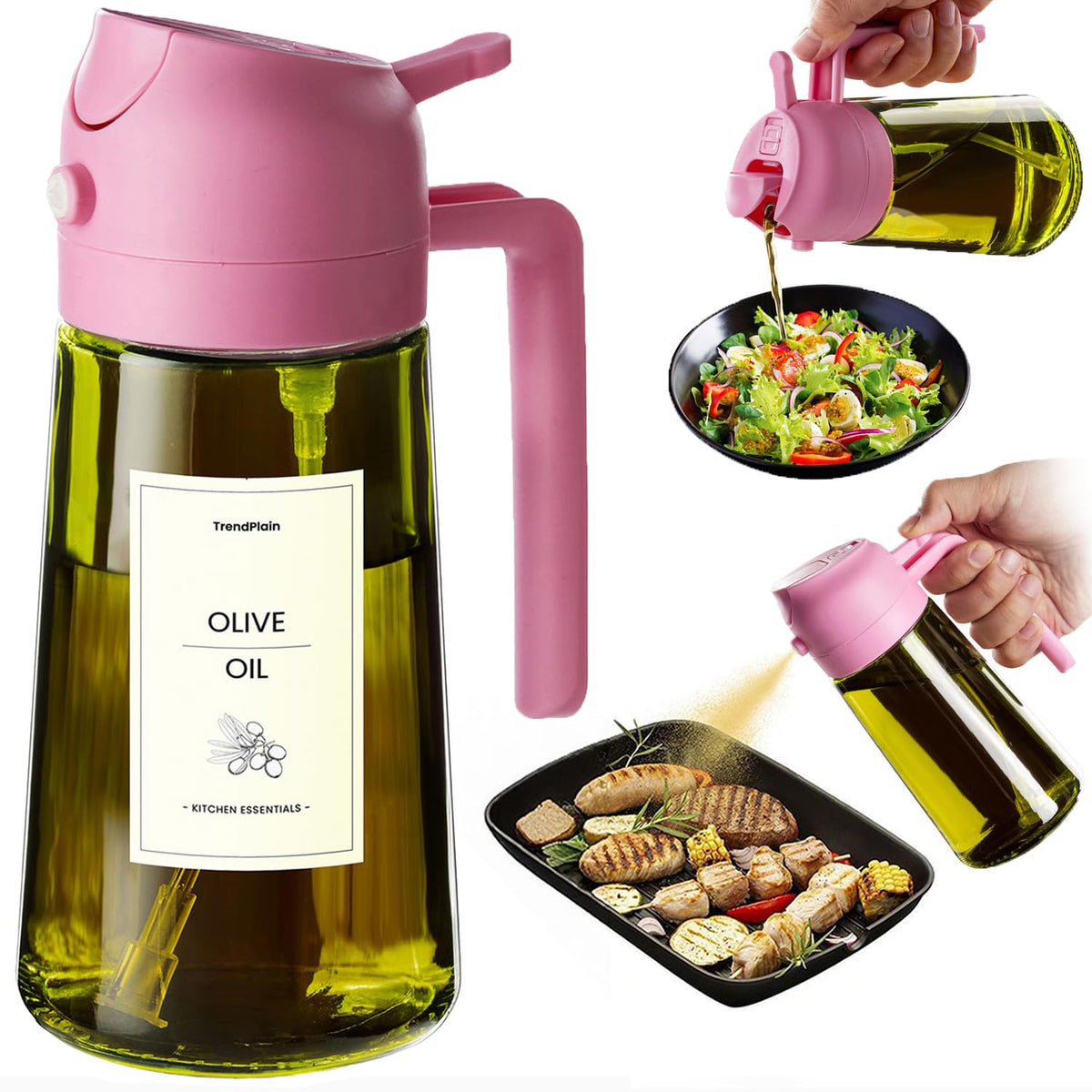 TrendPlain - Original 16oz/470ml Olive Oil Dispenser Bottle for Kitchen...