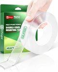 EZlifego Heavy Duty Invisible Bond Nano Double Sided Mounting Tape, 16.5FT 16.5 Feet