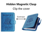 Passport Holder Cover Wallet RFID Blocking, Travel Essentials Pink Passport Covers