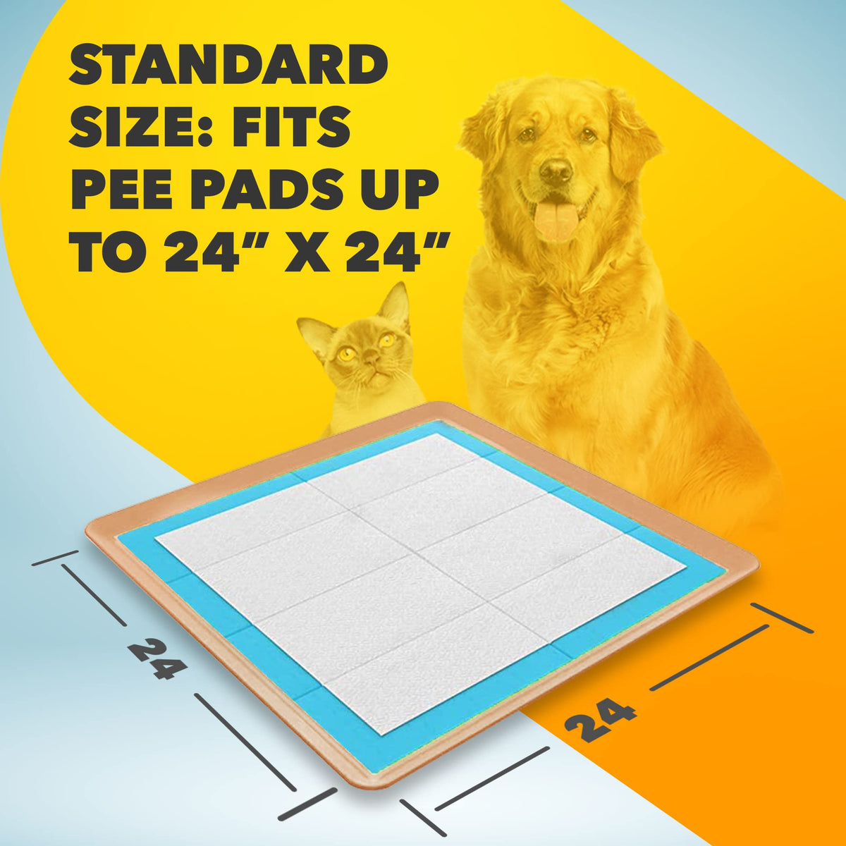 Dog Pee Pad Holder for Floor Protection and Training