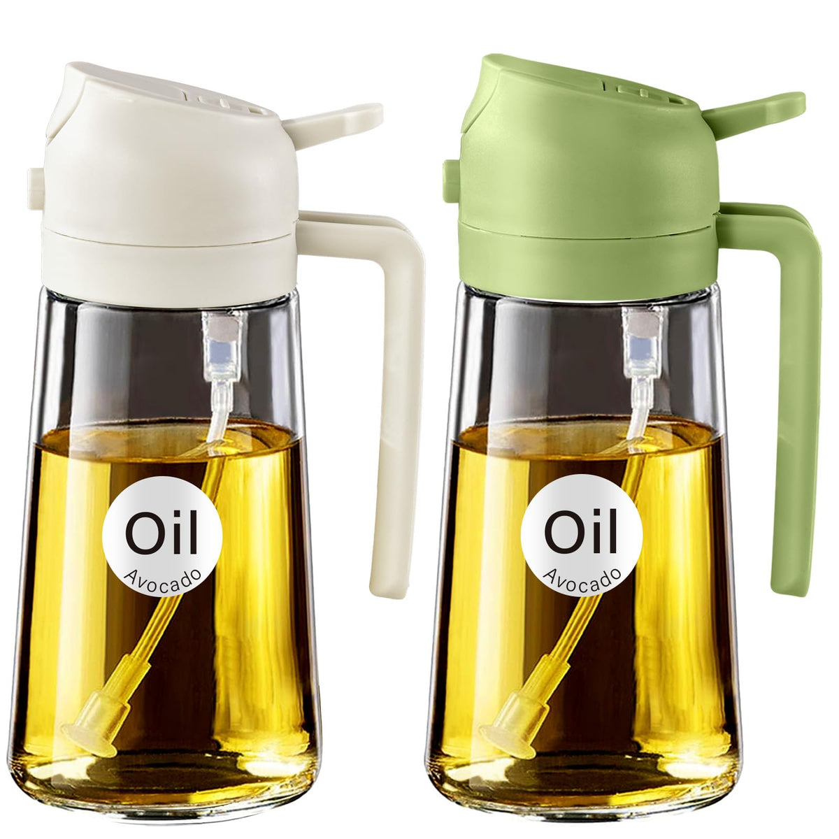 YARRAMATE Olive Oil Dispenser, 2 in 1 Sprayer for Cooking, 16oz/470ml...