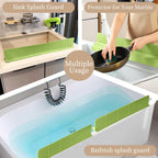 23" Ultra Silicone High Sink Splash Guard, Grey Gray