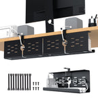 Under Desk Cable Management Tray and Metal Cord Organizer