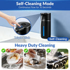 Automatic Liquid Soap Dispenser Touchless,6-Level Adjustable,USB Rechargeable Smart Soap Dispenser,16.9oz/500mL Compatible with Thick Thin Dish/Hand Soap for Bathroom Accessories Kitchen Sink-White White Gel