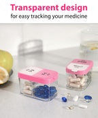 Large Weekly Pill Organizer and Medication Dispenser