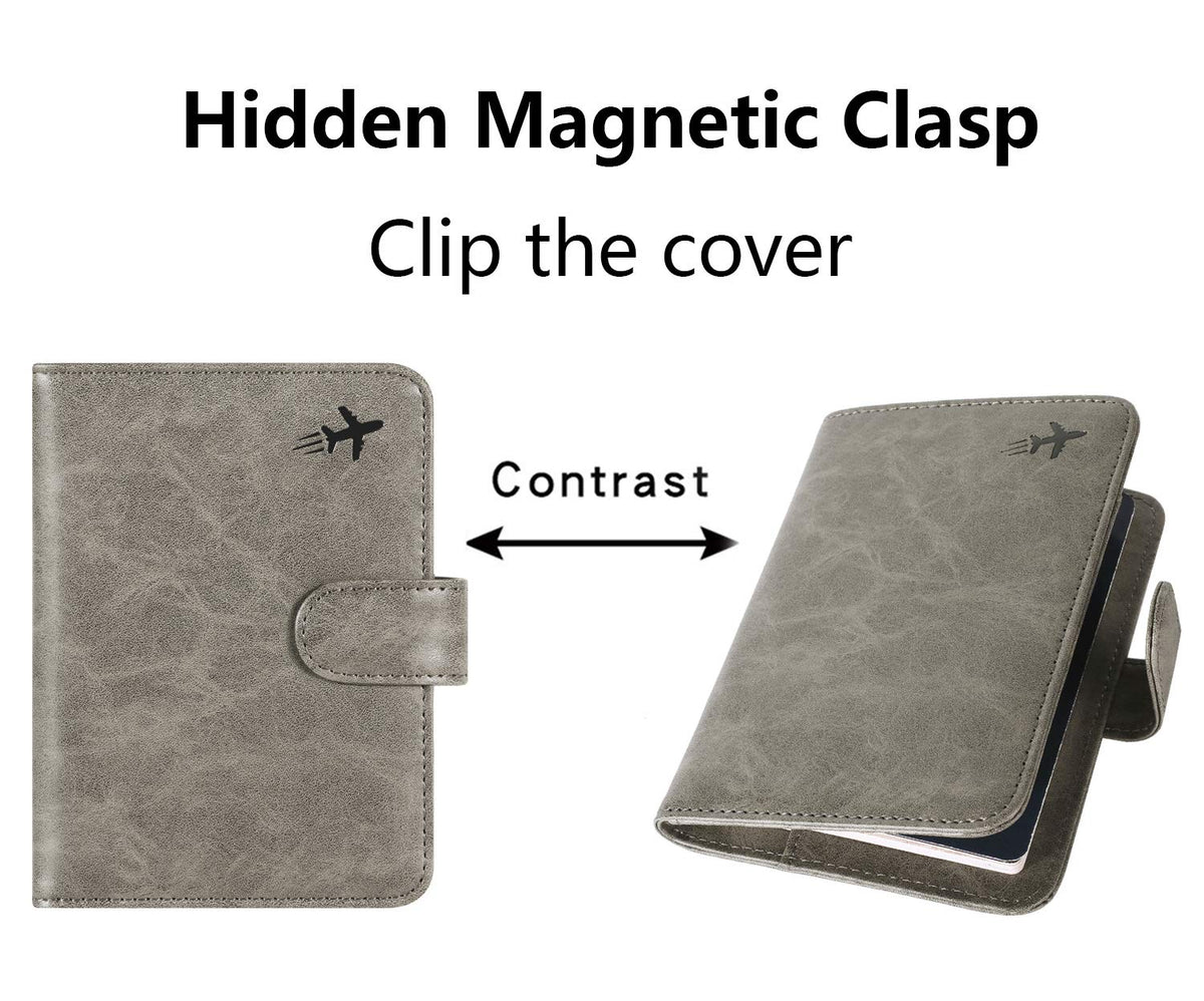 Passport Holder Cover Wallet RFID Blocking, Travel Essentials Pink Passport Covers
