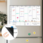 Magnetic Dry Erase Weekly Calendar Board