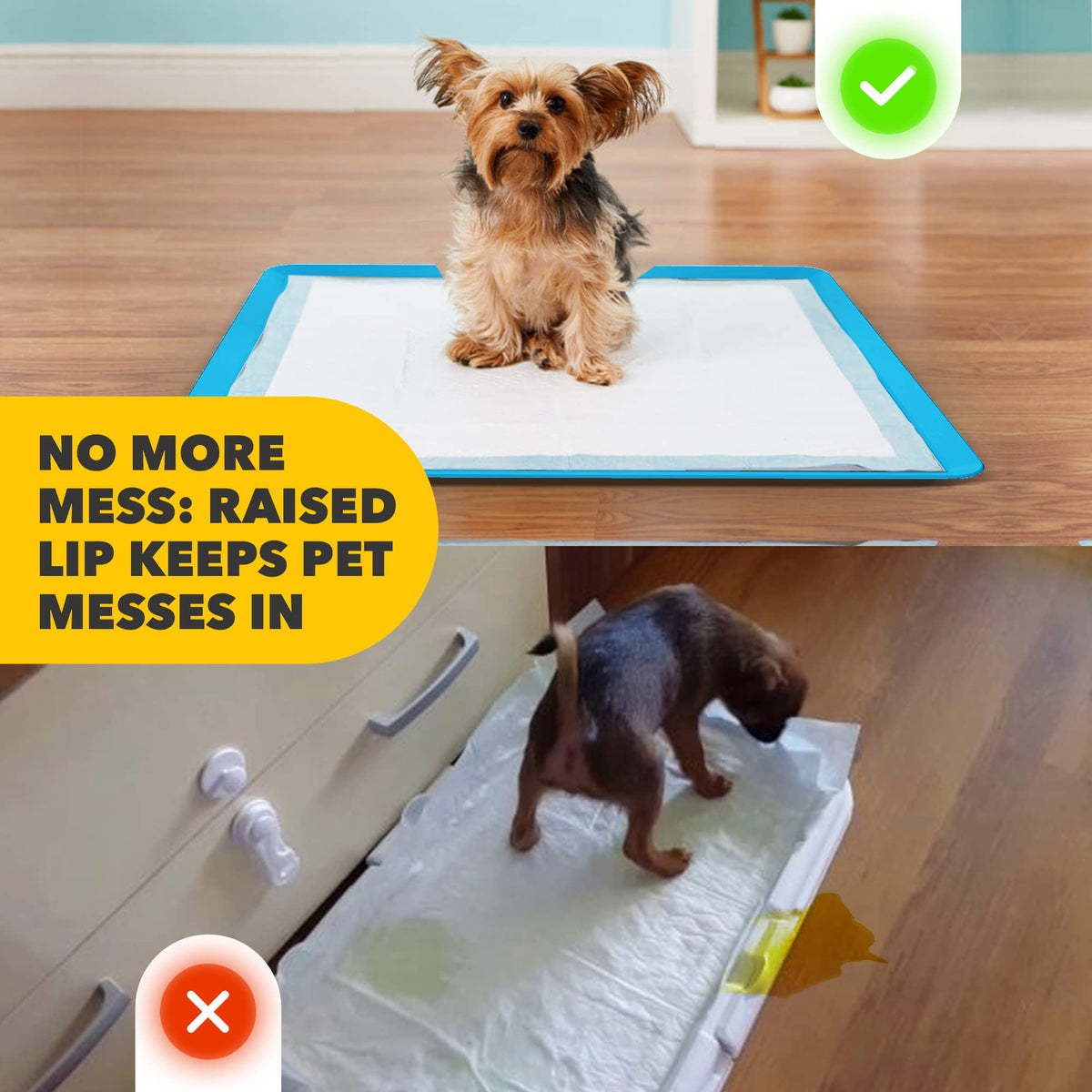 Dog Pee Pad Holder for Floor Protection and Training