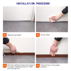 TAROSE Weather Stripping Door Seal, 33 Feet Long Transparent (Width 25mm) Lucent 25 mm, 33ft