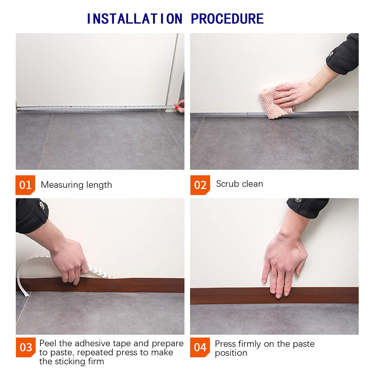 TAROSE Weather Stripping Door Seal, 33 Feet Long Transparent (Width 25mm) Lucent 25 mm, 33ft