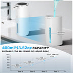 Automatic Soap Dispenser Touchless, 13.5oz Rechargeable Liquid Pump Black Liquid