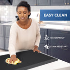 Kitchen Mat Cushioned Anti Fatigue Rug Standing and Comfort Floor Mats Chocolate 39"L x 17.3"W x 0.5"Th